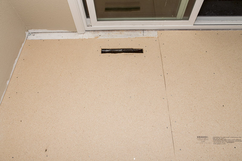 They made a mistake by cutting a hole in the floor for the now uneeded floor heater register