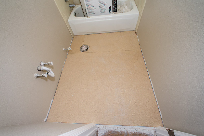 Hall bathroom floor