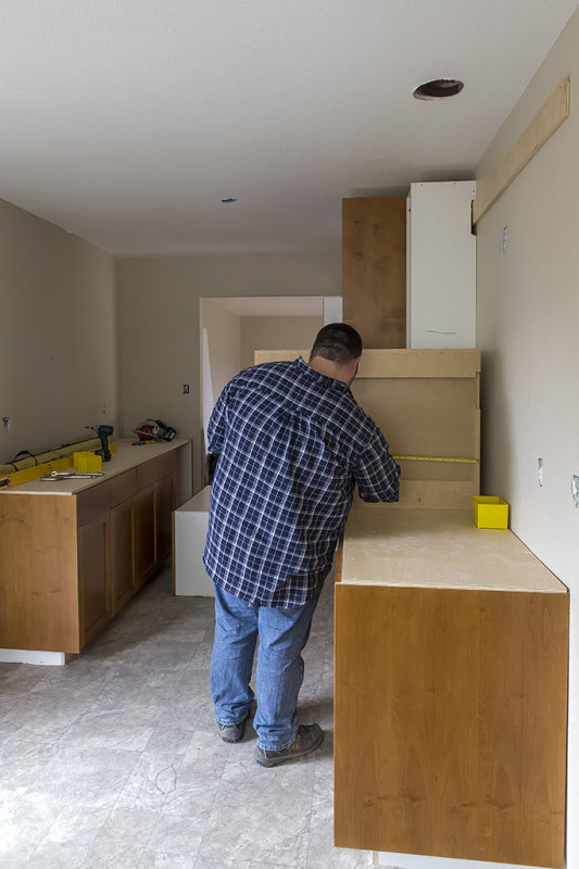 Kitchen cabinet installation