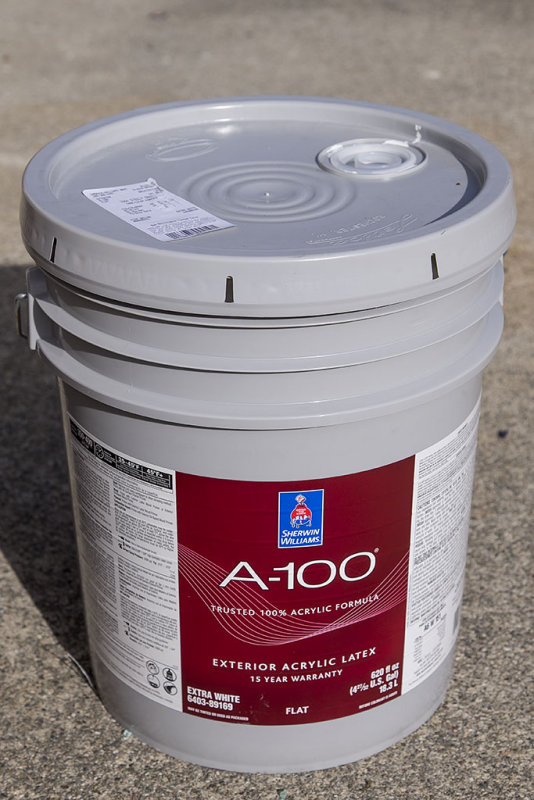 Sherwin-Williams Exterior A-100 Flat SW 7664 Steely Gray