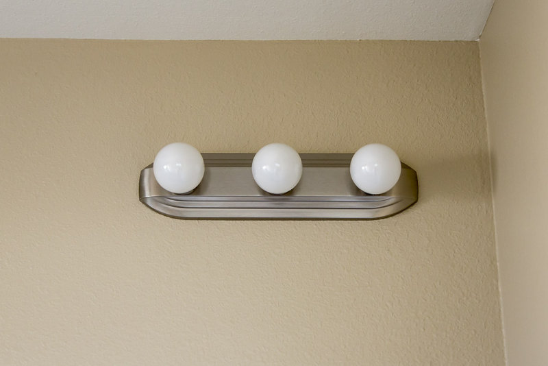 Hampton Bay 3-Light Brushed Nickel Bath Bar Light  Master bath