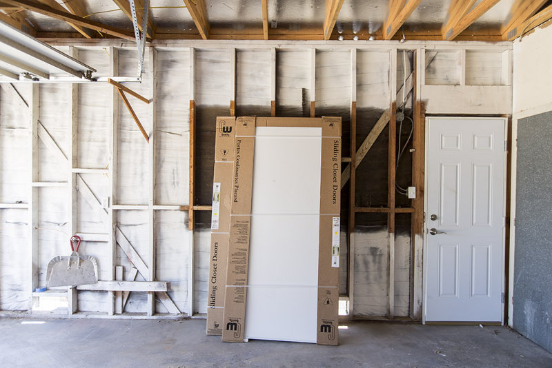 Sliding closet doors