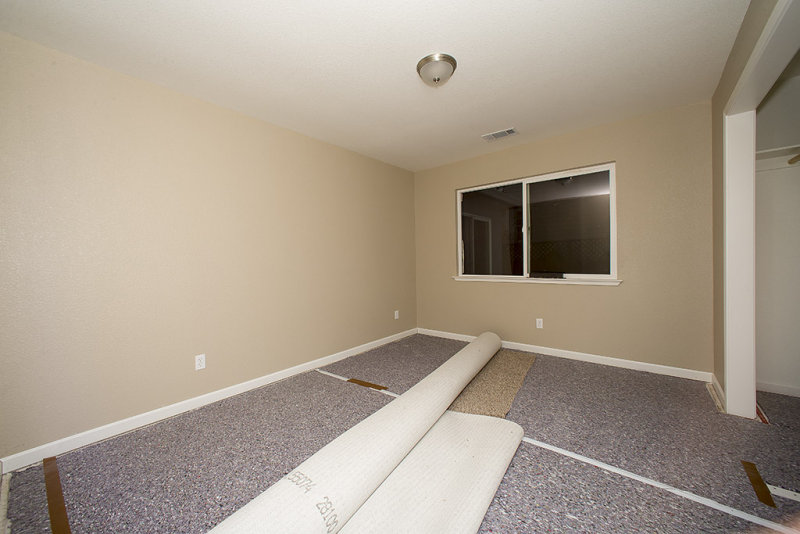 Bedroom 3  ran out of carpet