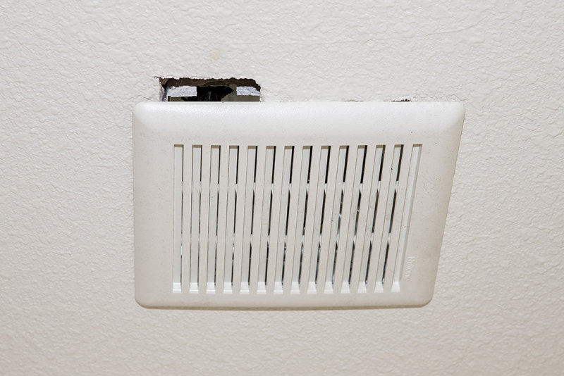 Hall Bathroom Fan and hole in ceiling