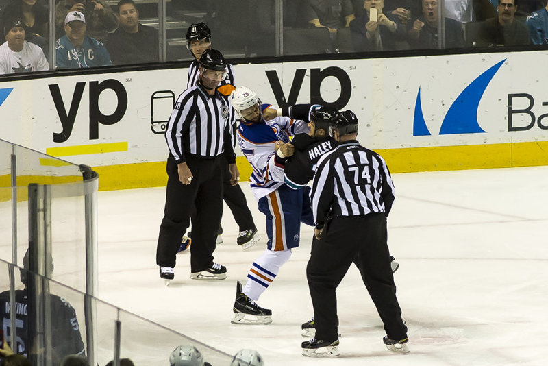 Micheal Haley and Darnell Nurse fight