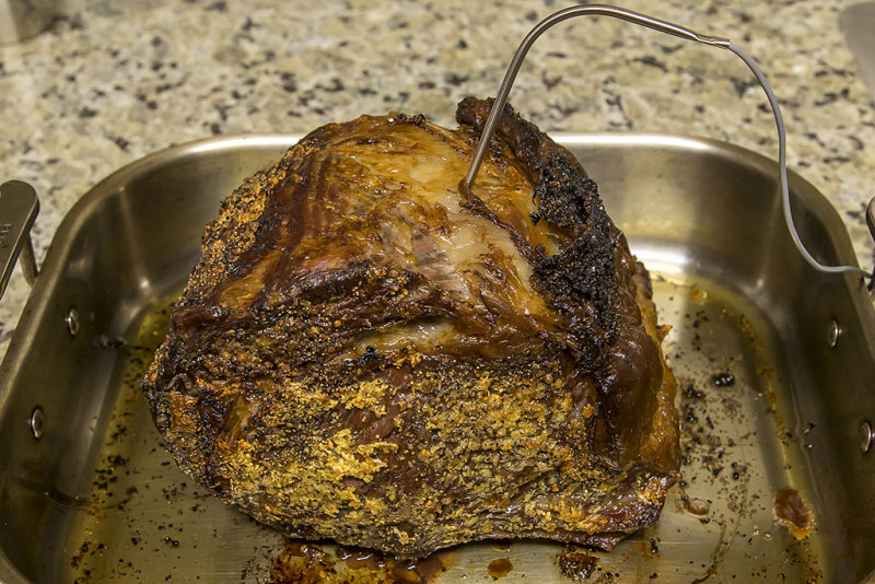 12/18/2016  8.5 pound bone-in rib roast