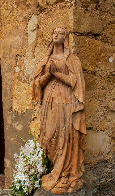 statue of Blessed Virgin Mary Mission Carmel Catholic church .jpg