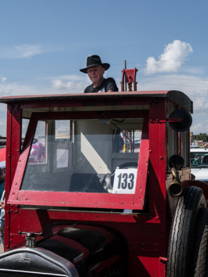 George and the A-Frame used to raise the dump body.