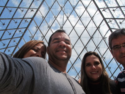 Selfie na piramide.