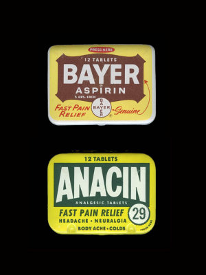 Bayer Aspirin & Anacin Tins