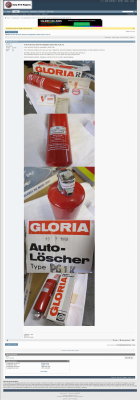 Gloria Fire Extinguisher, NOS Dated 1968 - Early911SRegistry Ad