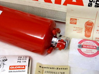 Gloria Fire Extinguisher, NOS, Date Code 1968 - Photo 2