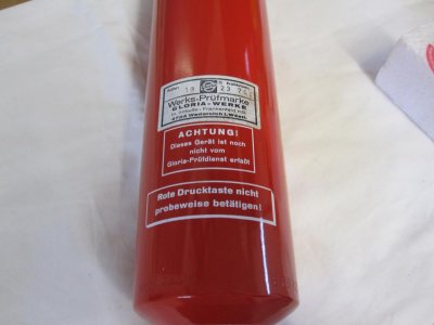 Gloria Fire Extinguisher, NOS, Date Code 1968 - Photo 5