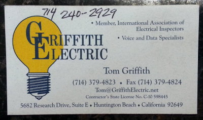 Electrician / Commercial - Tom Griffith - Johnny Hold