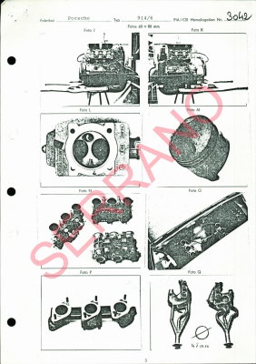 1970 Porsche 914-6 FIA / CSI Homologation Document No. 3042 (German) Page 3