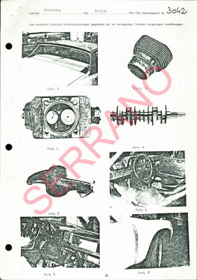 1970 Porsche 914-6 FIA / CSI Homologation Document No. 3042 (German) Page 15