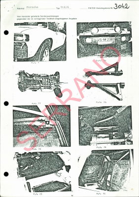 1970 Porsche 914-6 FIA / CSI Homologation Document No. 3042 (German) Page 16