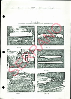 1970 Porsche 914-6 FIA / CSI Homologation Document No. 3042 (German) Page 18