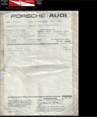 1970 Porsche 914-6 sn 914.043.2218 - Photo 40