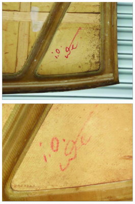 914-6 GT Front / Rear OEM Trunk Lid Signature SAMPLES - Photo 16 & 17