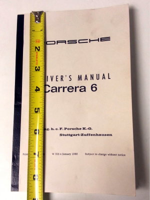 Driver's Manual Carrera 6 (1966) English - Cover 2