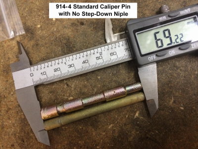 914-4 Standard Caliper Pin with NO Step-Down Niple