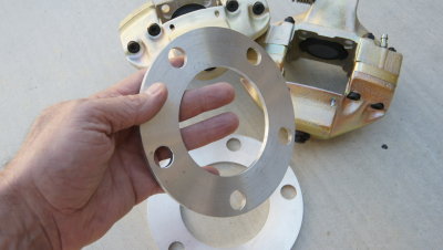 914-6 GT Rear Calipers Hub Alloy Spacers for Vented Rotors - Photo 2