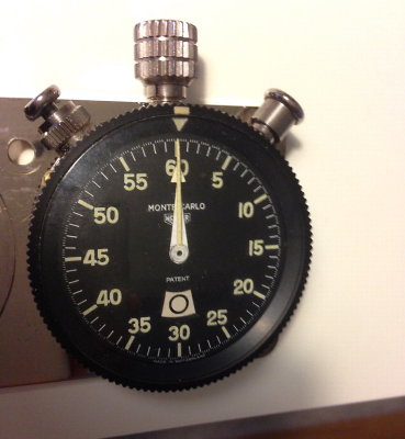 Heuer Monte Carlo 3-Button Ralley Timer, Used - eBay BIN Euro 1,000 / $1,386.99 (20140410)