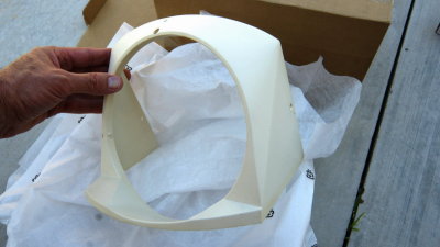 Headlight Surround Plastic Covers (White) Left Side - Photo 2