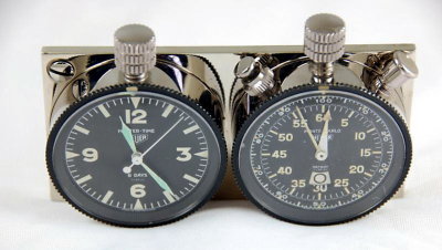Heuer Master Time 8-Day & Monte Carlo 3-Button 12-Hour Timer Set - Photo 1