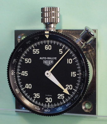 Heuer Auto-Rallye 60-Min Stop Watch Tachymeter NOS - Photo 1