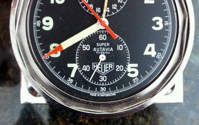 Heuer Super Autavia Chronograph Rallye Timer, B Model, Used, Broken, eBay Sold $1,500 (20140406)