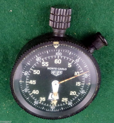 Heuer Monte Carlo 2-Button Decimal Ralley Timer, Used - eBay Auction at $730 (20110614)