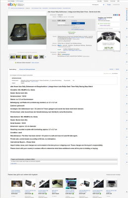 Heuer Monte Carlo 3-Button Timer Like New eBay DE 20140510 Euro 1,150