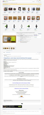 Heuer Super Autavia Used - eBay Sold $2,938