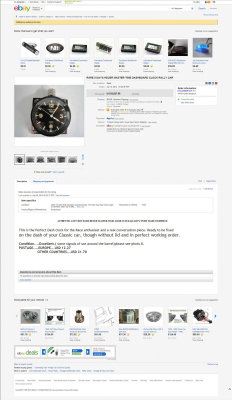 Heuer Master Time 8-Day Rallye Timer, Used - eBay Sold $2,827