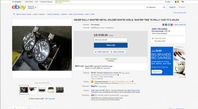 Heuer Metal Holder Master Time Monte Carlo - eBay Auction