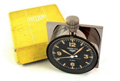 Heuer Master Time 8-Day Abercrombie & Fitch Rally Timer (Double Barrel 2 Main Springs) Used w/Box - eBay SOLD $1,726 (20140525)