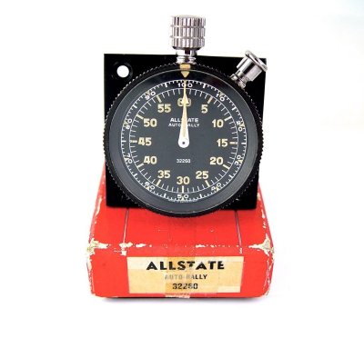 Heuer Auto-Rallye All-State 2-Button Rally Timer 100-Decimal Used - eBay Sold $960 (20140525)