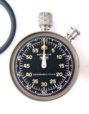 Heuer Auto-Rallye Abercrombie Fitch 2-Butt 60m Timer Triple Plate - eBay Photo 9