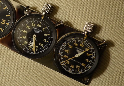 Heuer Super Autavia and Abercrombie & Fitch Co. Triple Rallye Timer Matched Set on Heuer Quad Plate - Photo 6