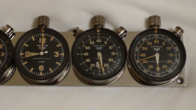 Heuer Super Autavia and Abercrombie & Fitch Co. Triple Rallye Timer Matched Set on Heuer Quad Plate - Photo 17