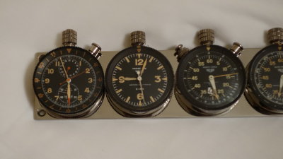 Heuer Super Autavia and Abercrombie & Fitch Co. Triple Rallye Timer Matched Set on Heuer Quad Plate - Photo 18