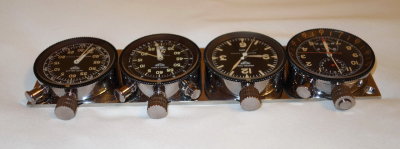 Heuer Super Autavia and Abercrombie & Fitch Co. Triple Rallye Timer Matched Set on Heuer Quad Plate - Photo 23