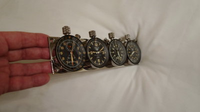 Heuer Super Autavia and Abercrombie & Fitch Co. Triple Rallye Timer Matched Set on Heuer Quad Plate - Photo 11