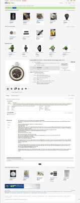Heuer 1/5 Split Second Chronograph Pocket Timer - eBay Auction $2,025 FINAL