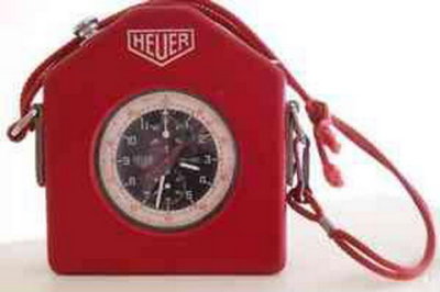 SAMPLE PHOTO - Heuer 1/5 Split Second Chronograph Pocket Timer Watch Carrier, OEM - Photo 1