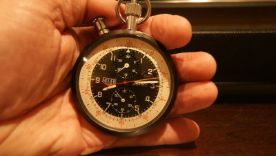 Heuer 1/5 Split Second Chronograph Pocket Timer - Arrival Photo 1