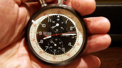 Heuer 1/5 Split Second Chrono Pocket Timer Watch 2-Button - eBay SOLD! $2,025 (20140608)
