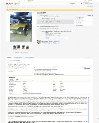1970 Porsche 914-6 sn 914.043.2441 20140422 eBay Auction